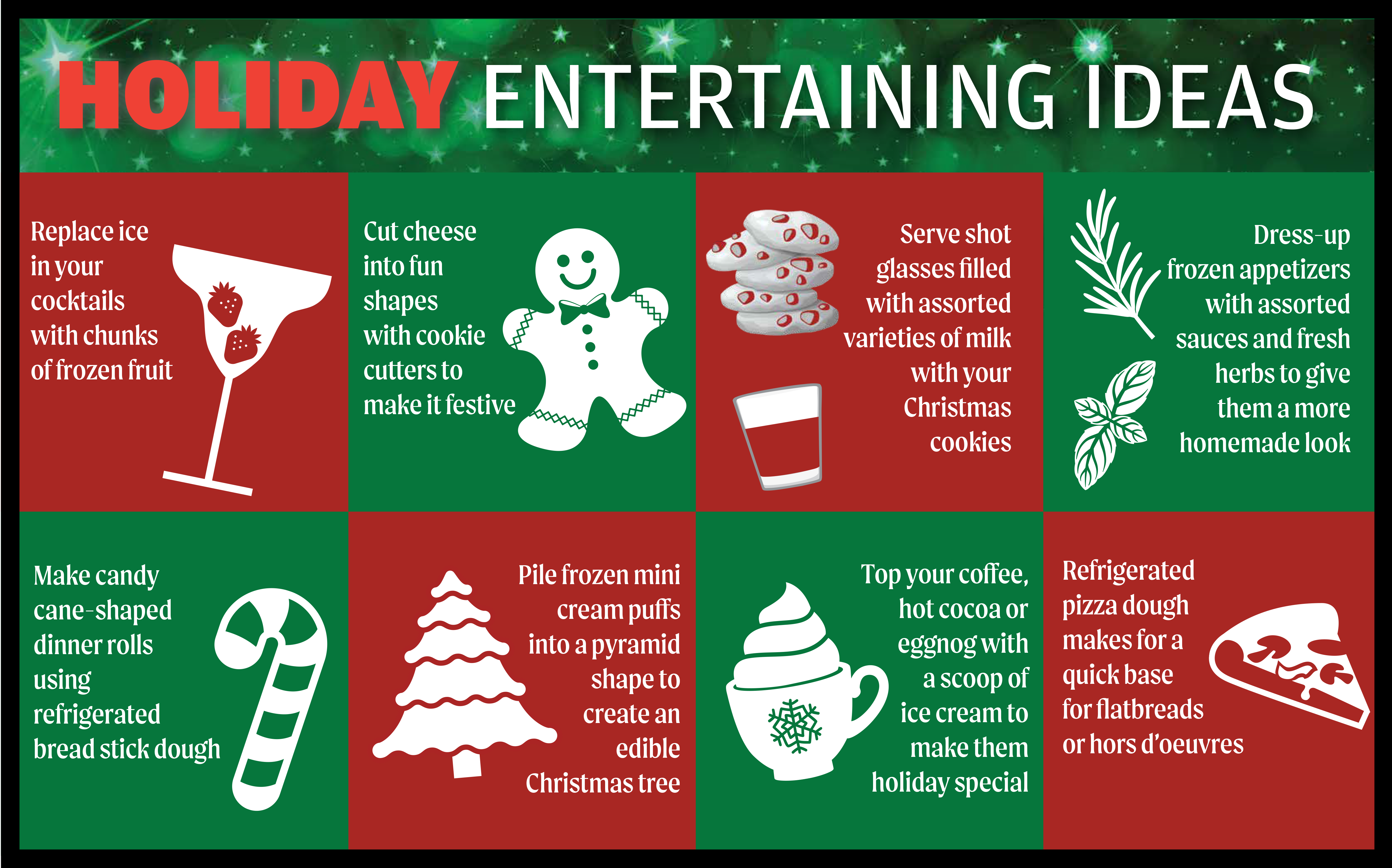 Holiday Entertaining Ideas Infographic